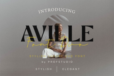 Aville - Modern Font Duo