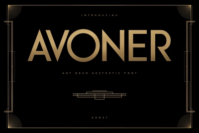 Avoner - Art Deco Fonts