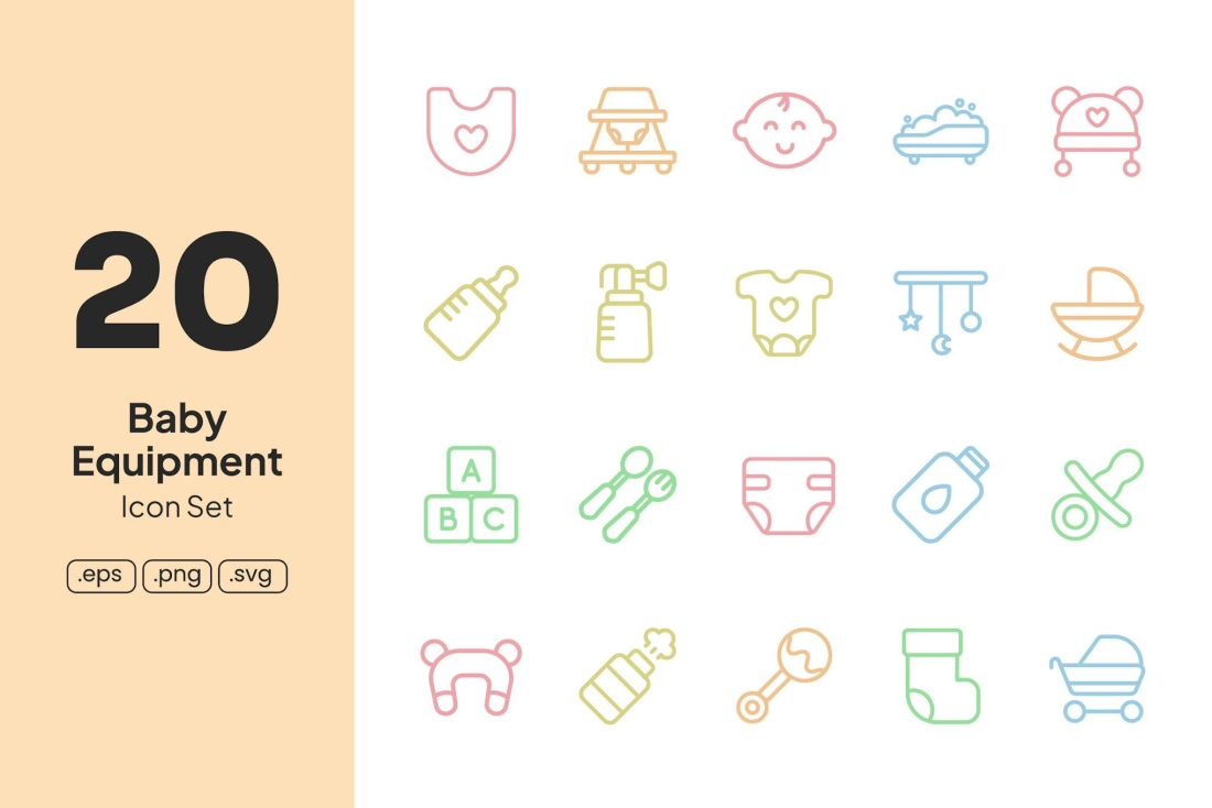 Baby Equipment Icons