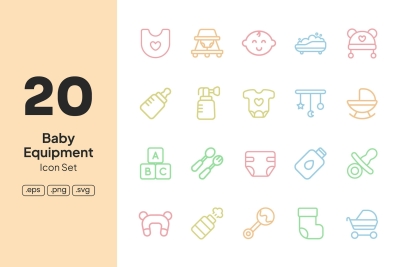 Baby Equipment Icons