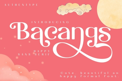 Bacangs Delightful Happy Sans Serif Font