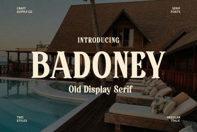 Badoney – Stylish Serif