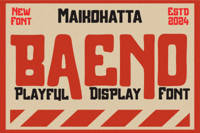 Baeno - Playful Display Font