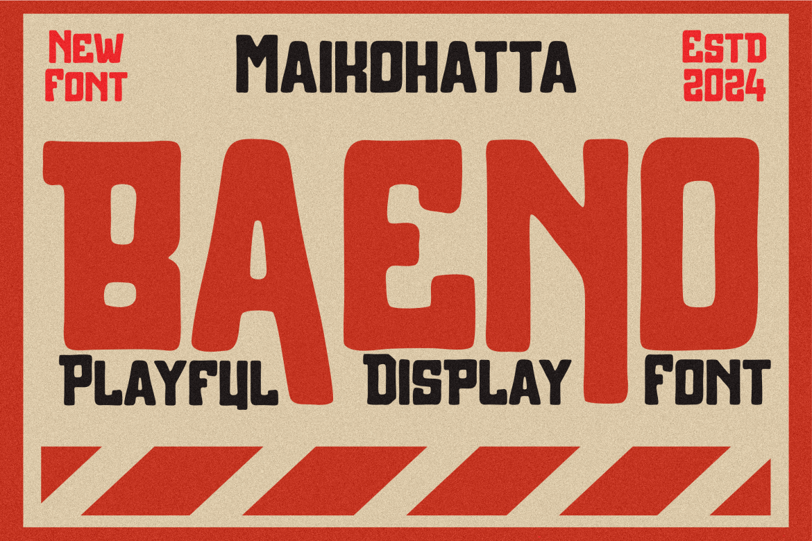 Baeno – Playful Display Font