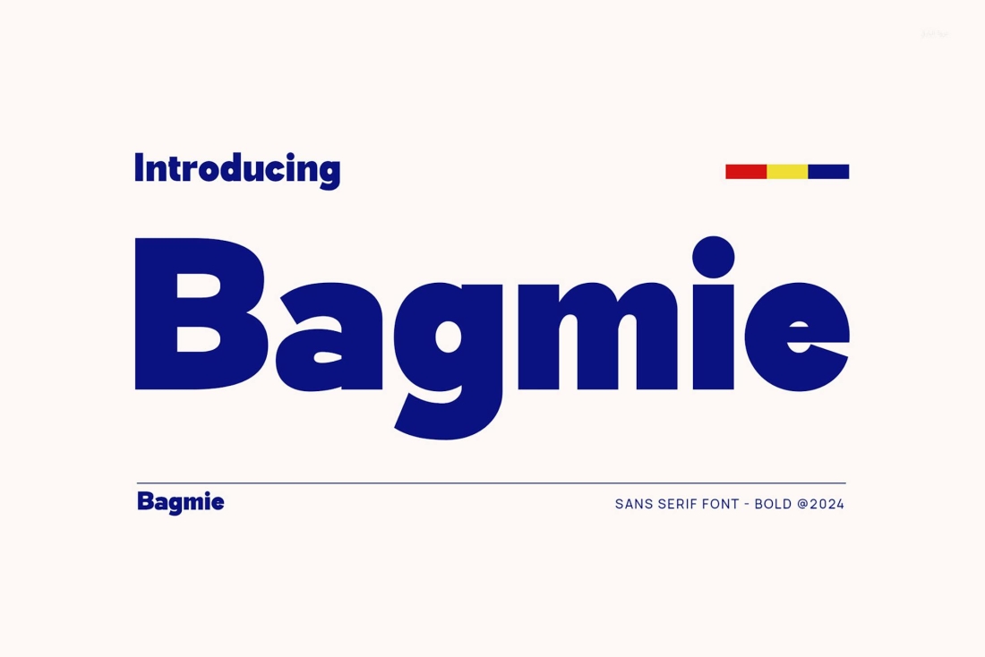 Bagmie - Modern Sans Serif Font
