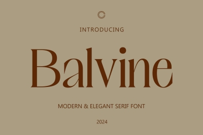 Balvine – Serif Typeface