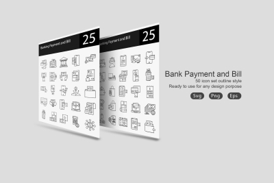 Bank Bill and Payment method Lined