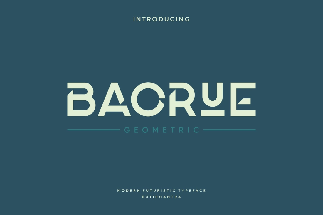 Baorue - Modern Futuristic Font