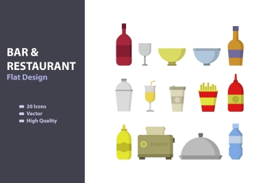 Bar and Restaurant Icon Pack