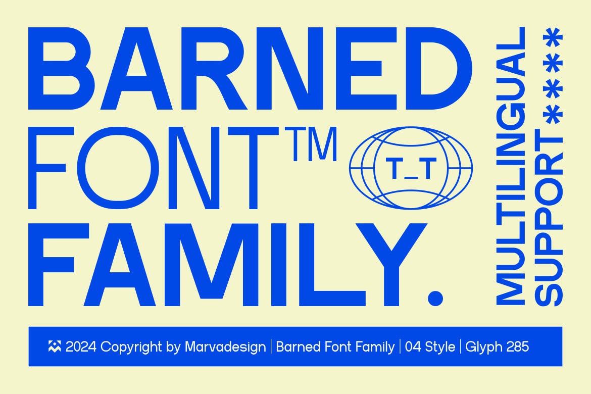 Barned – A Modern Family Sans Serif Font
