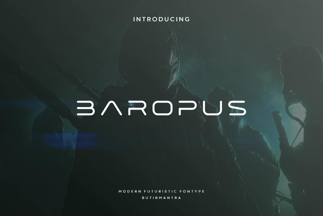Baropus - Futuristic Font