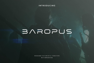 Baropus - Futuristic Font