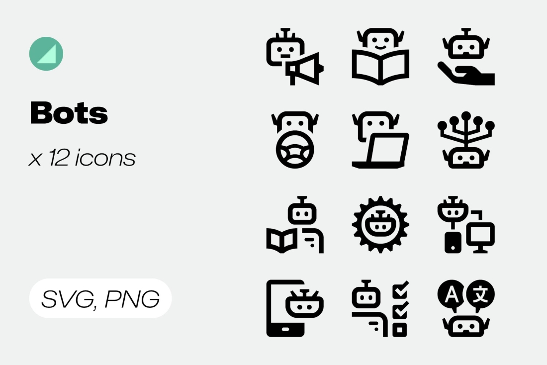 Basicons / Line / Bots Icons
