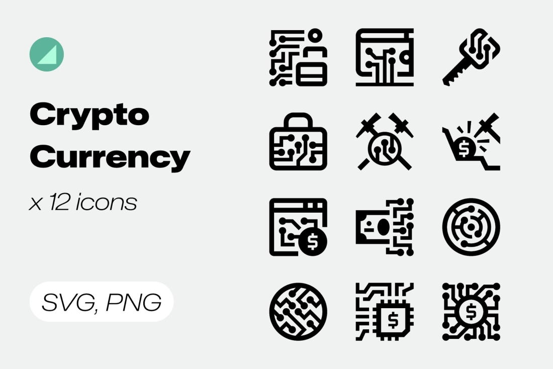 Basicons / Line / Cryptocurrency Icons