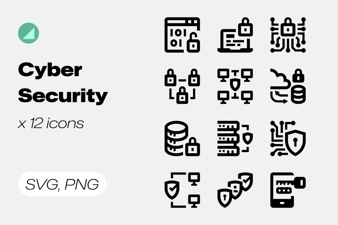 Basicons / Line / Cyber Security Icons