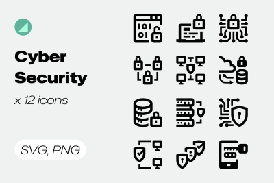 Basicons / Line / Cyber Security Icons