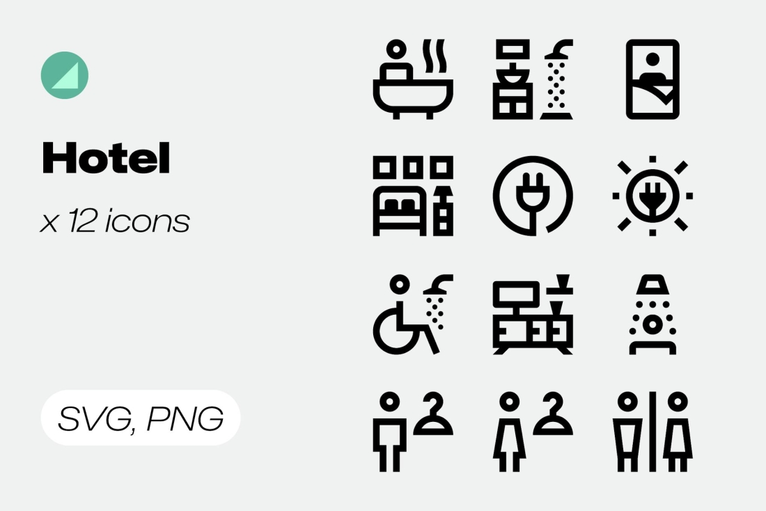 Basicons / Line / Hotel Icons