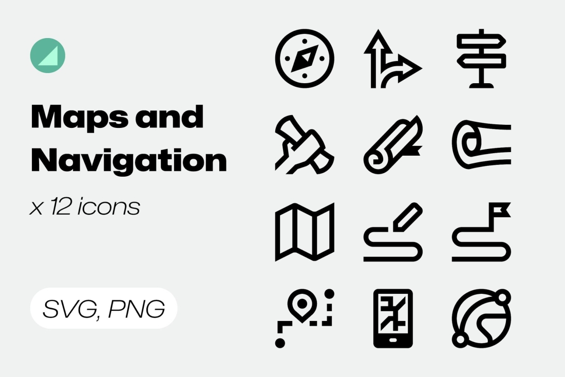 Basicons / Line / Maps and Navigation Icons