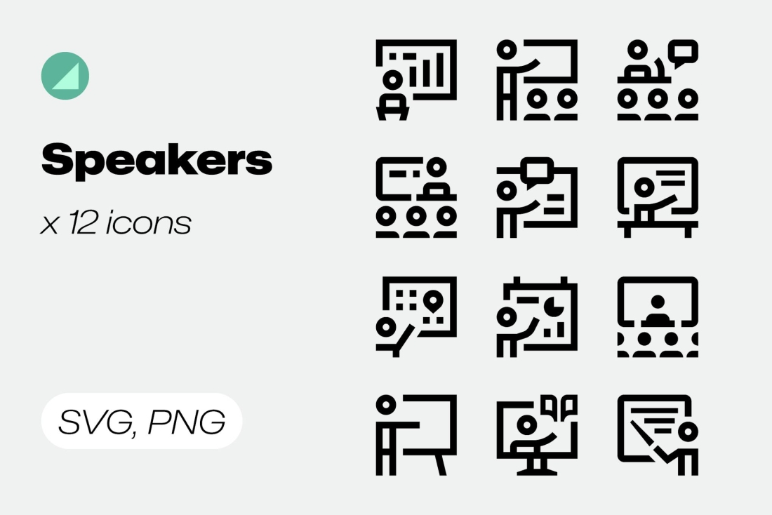 Basicons / Line / Speakers Icons