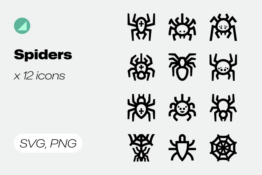 Basicons / Line / Spider Icons