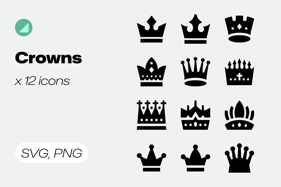 Basicons / Solid / Crown Icons