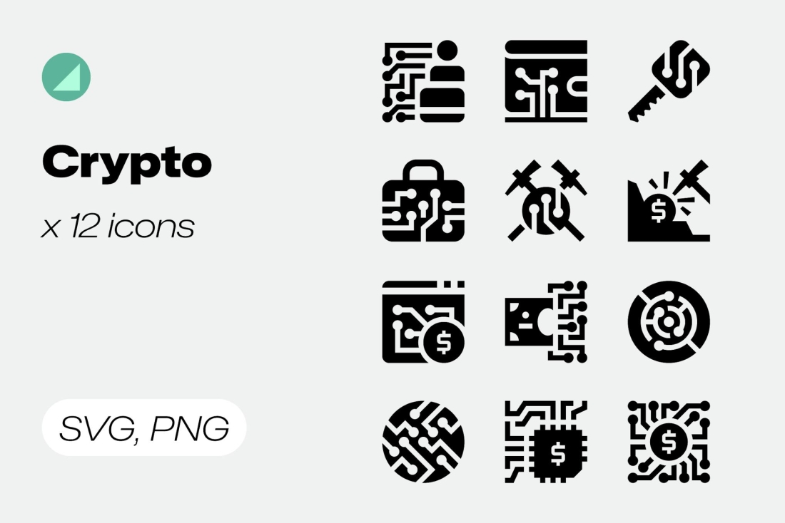 Basicons / Solid / Crypto Icons