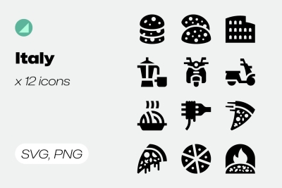 Basicons / Solid / Italy Icons
