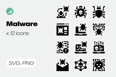 Basicons / Solid / Malware Icons