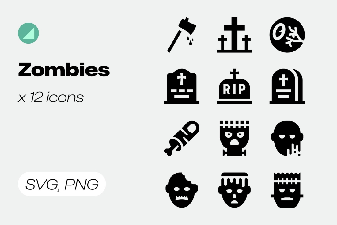 Basicons / Solid / Zombies Icons