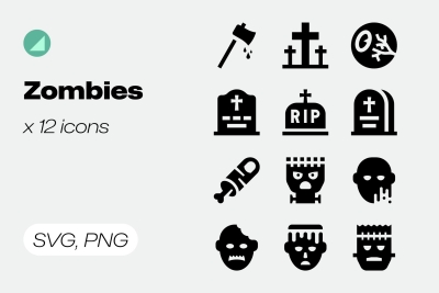 Basicons / Solid / Zombies Icons