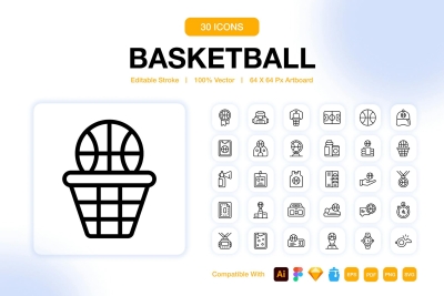 Basketball Icons Pack