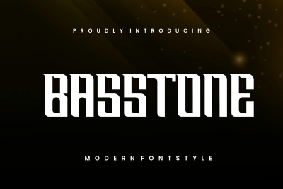 Basstone Modern Font Style.