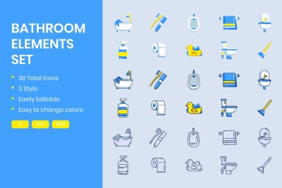 Bathroom Element Set