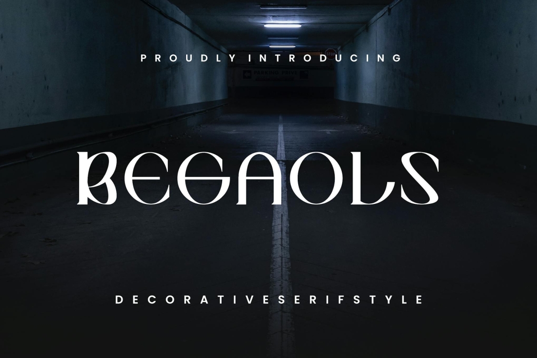 Begaols Decorative Font Style.