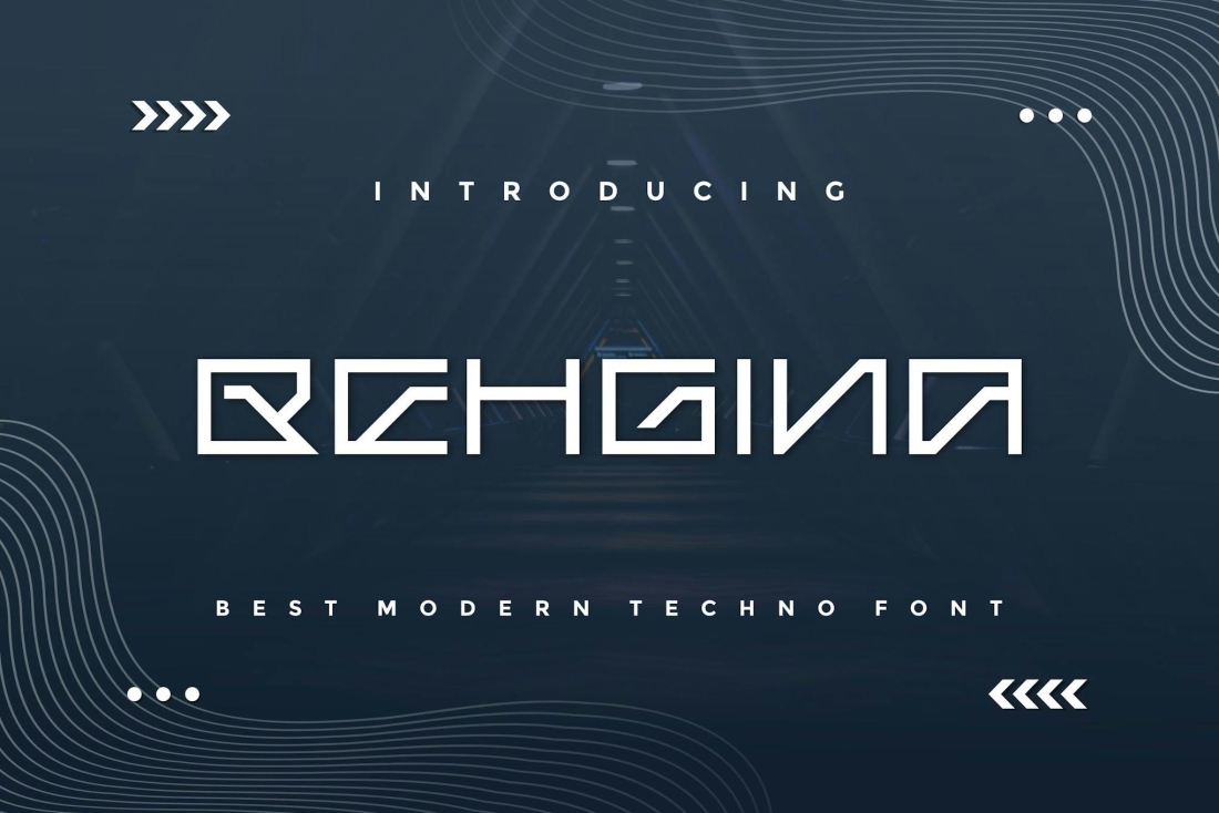 Behgina - Modern Techno Font