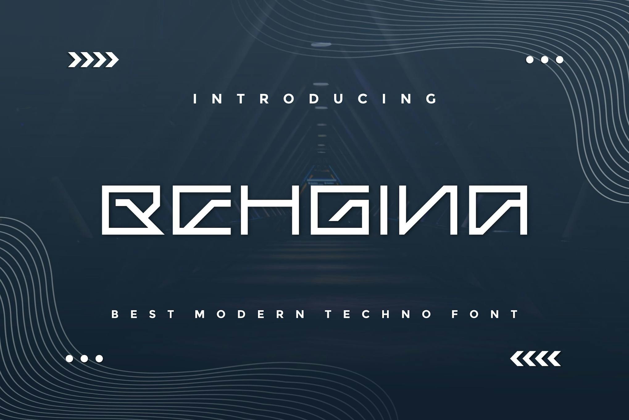 Behgina – Modern Techno Font