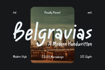 Belgravias - A Modern Handwritten Font