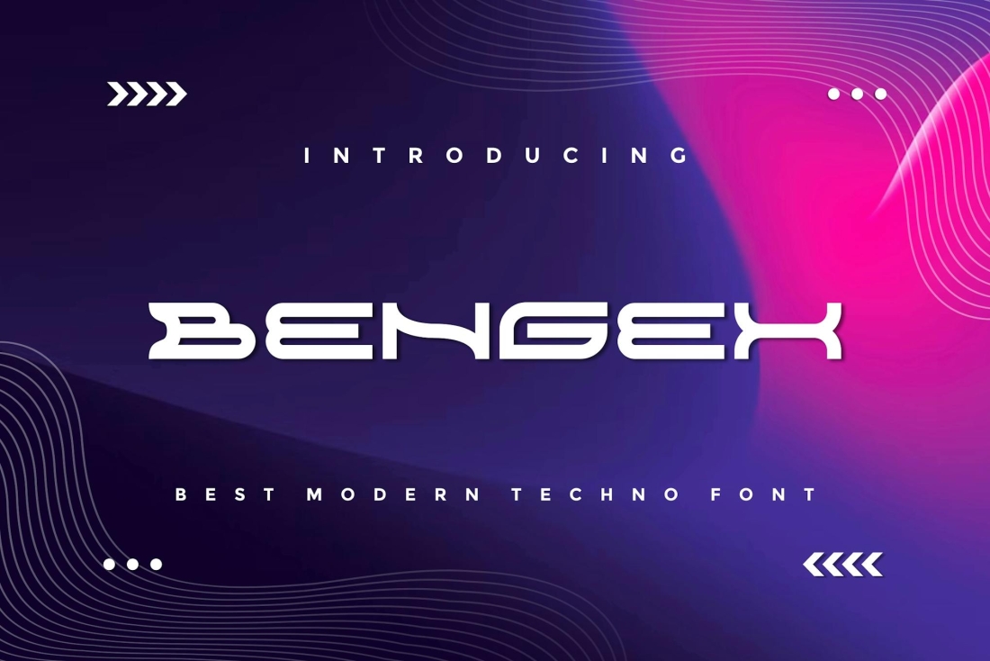 Bengex - Modern Techno Font