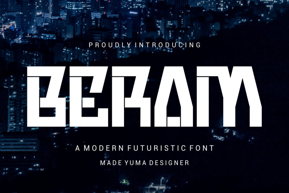 Beram - Futuristic Sans