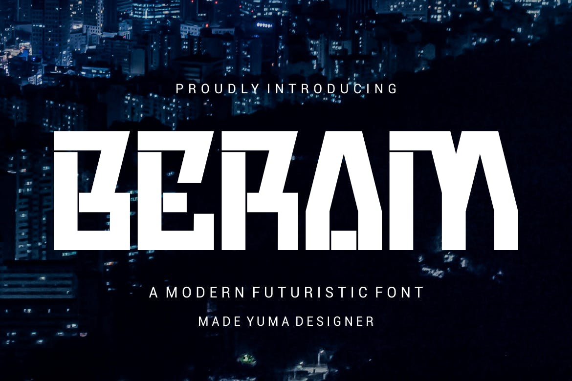 Beram – Futuristic Sans