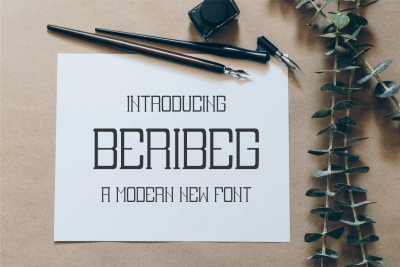 Beribeg - A Modern New Font