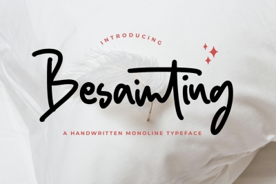 Besainting - Bold Monoline Font