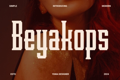 Beyakops - A Modern Font