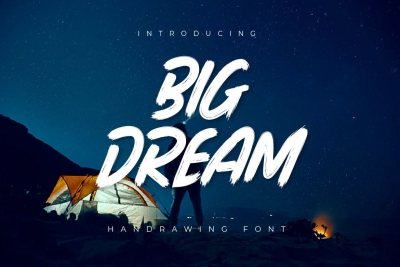 Big Dream - Brush Handwritten Font
