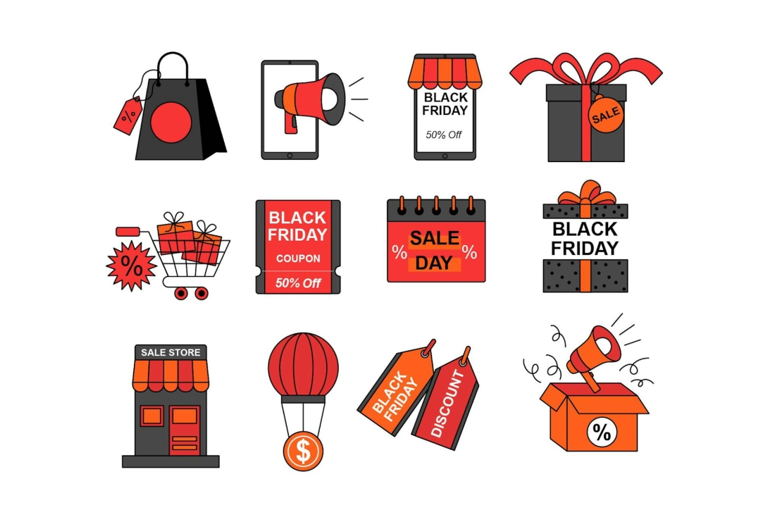Black Friday Icon Set