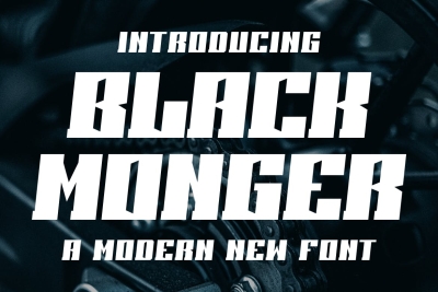 Black Monger - A New Modern Display Font