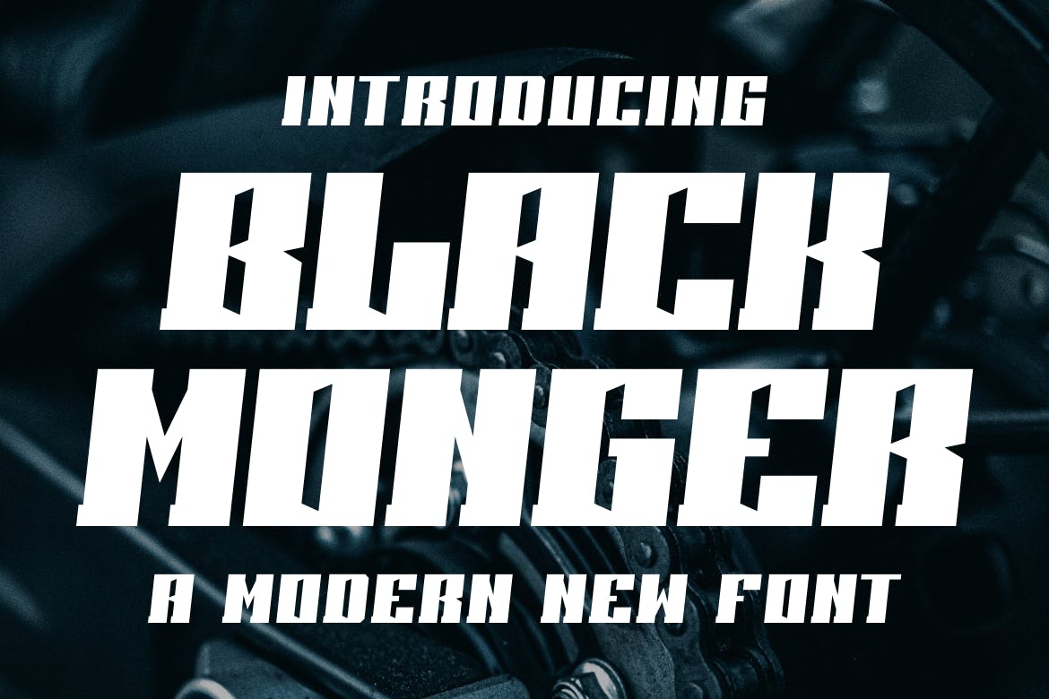 Black Monger – A New Modern Display Font