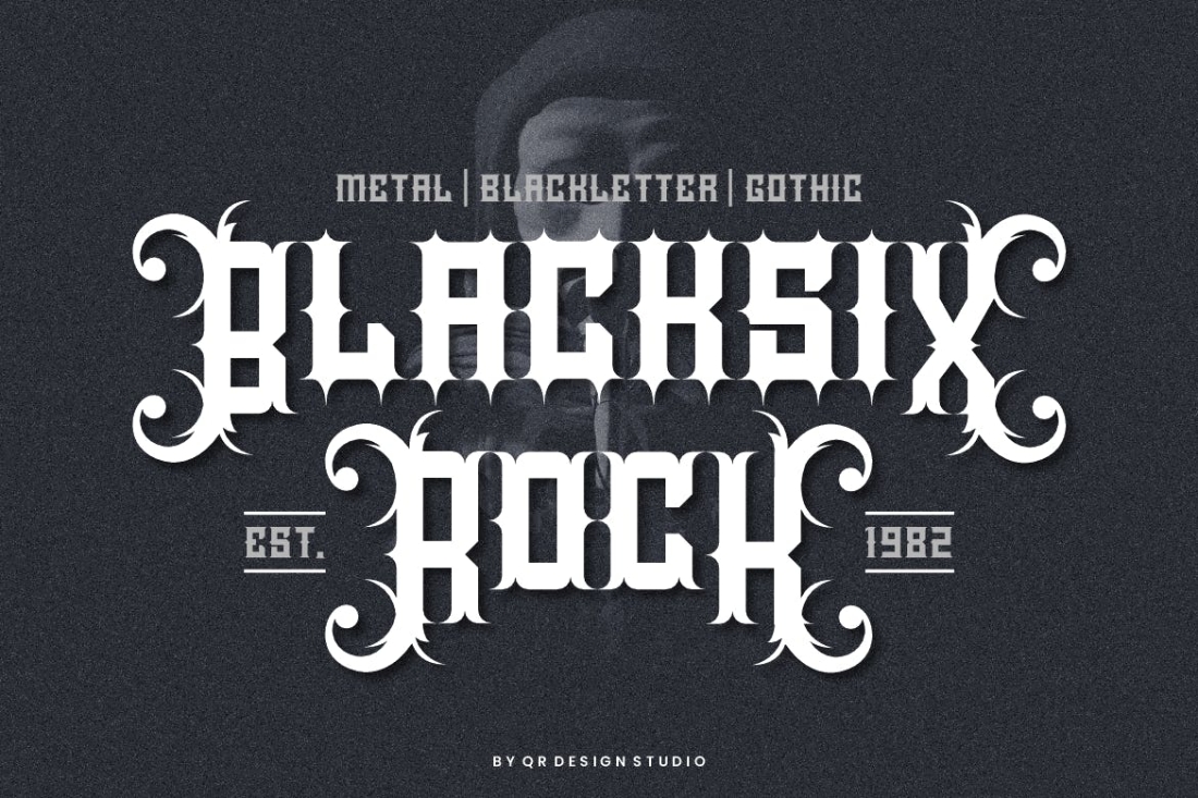 Blacksix Rock - Blackletter & Funky Font