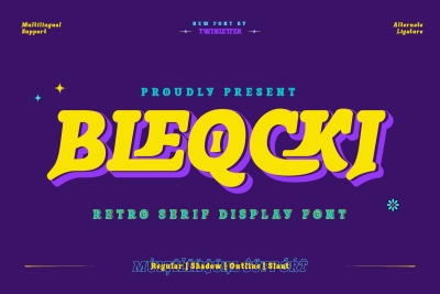 Bleqcki - Serif Display
