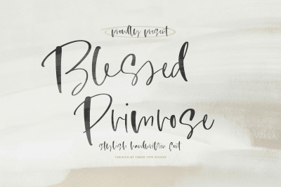Blessed Primrose - Stylish Handwritten Font TT